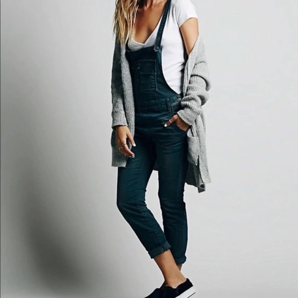 Free People Washed Denim Overalls - Picture 6 of 6